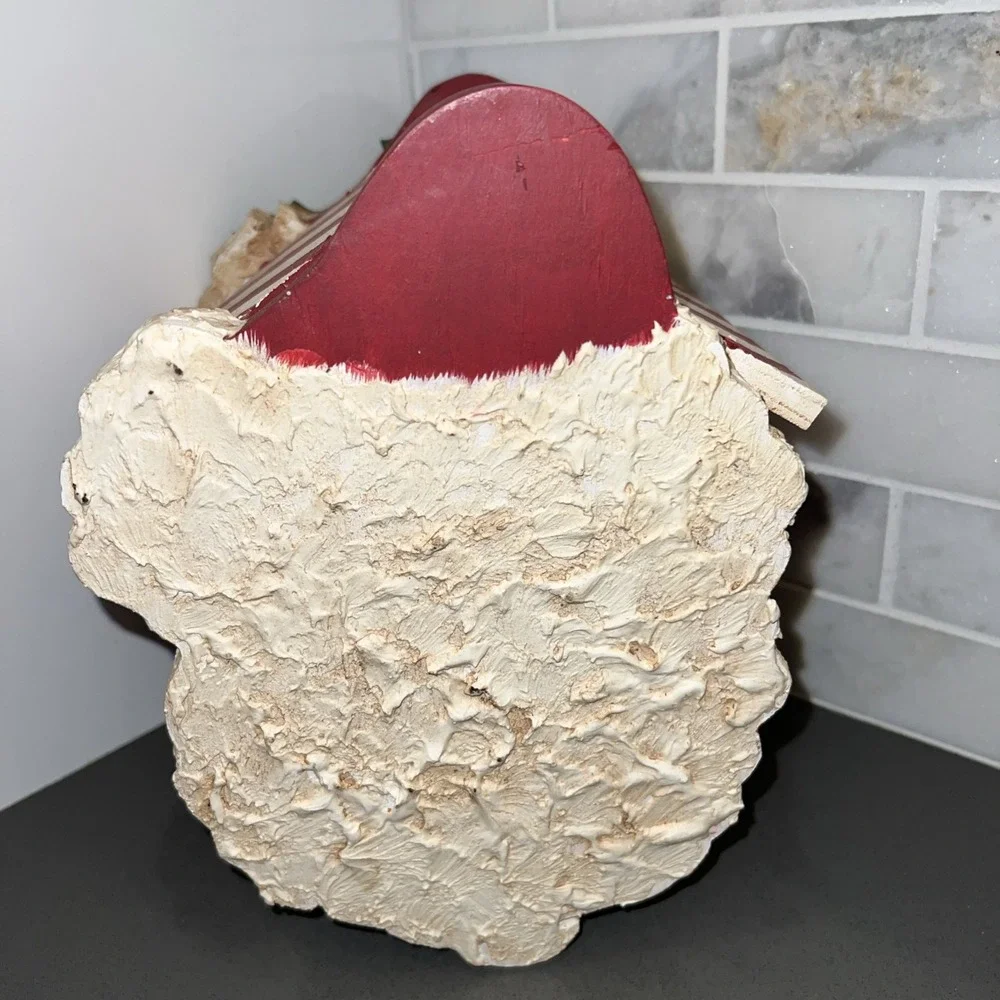 Wooden handmade faux Santa Claus Birdcage